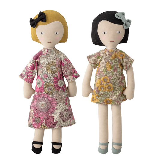 Molly and Vida Doll, Rose, Cotton