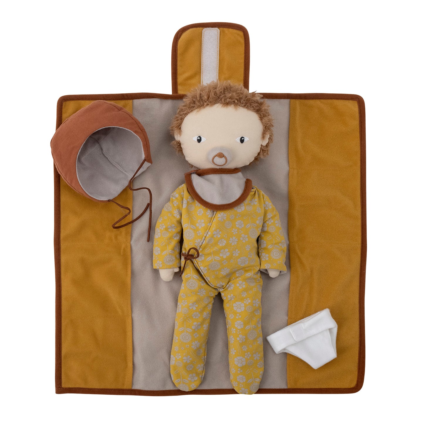 Nalle Doll, Brown, Cotton