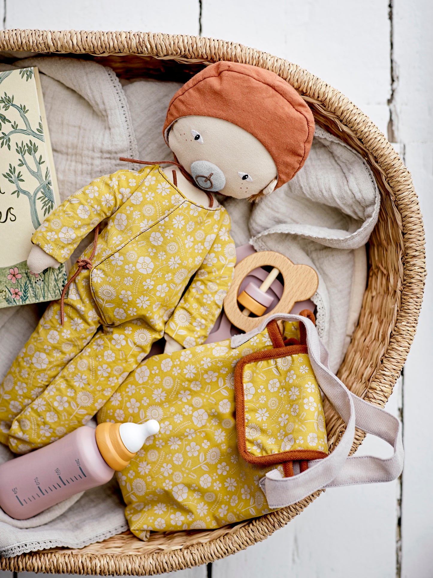 Nalle Doll, Brown, Cotton