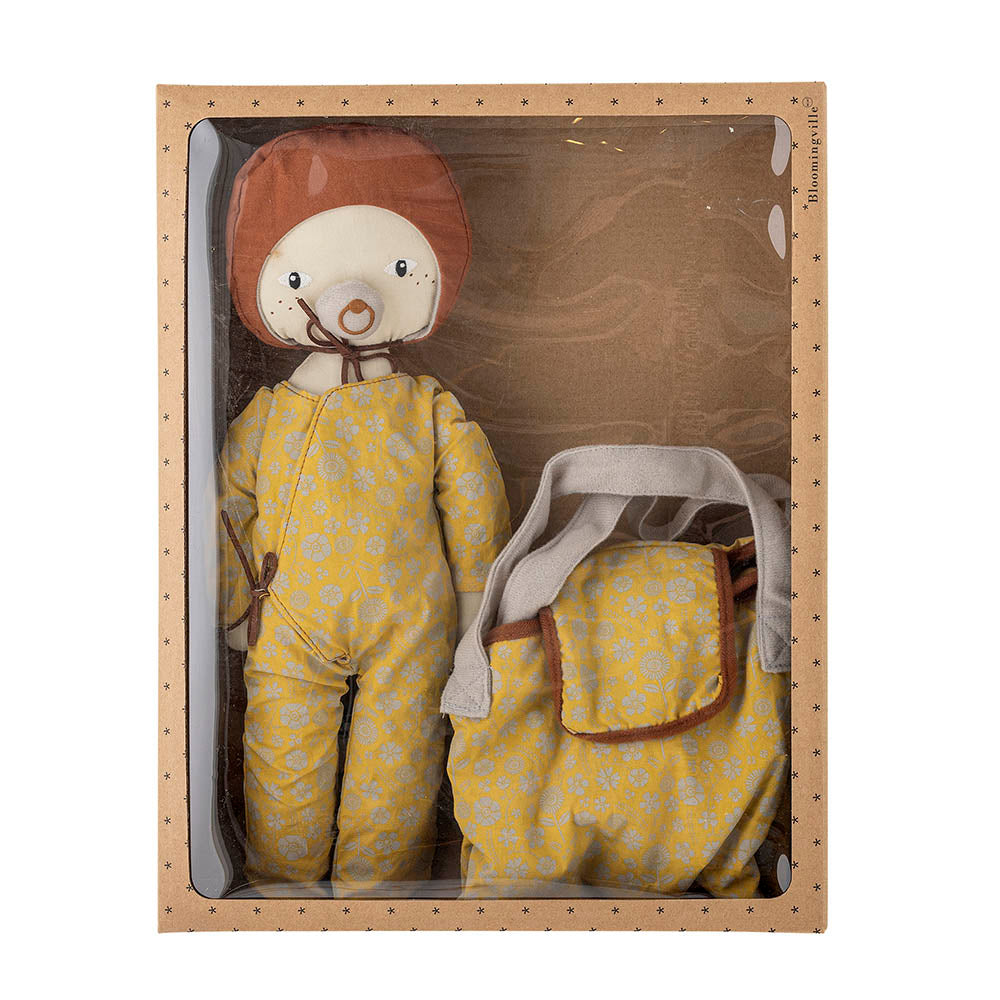 Nalle Doll, Brown, Cotton