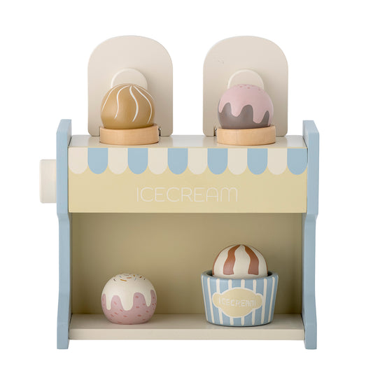 Vallie Toy Ice Cream Stand, Blue, FSC®100%, Lotus